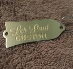 GIBSON TRUSS ROD COVER -KEY FOB/TAG--OR BLEMISHED - SOLID BRASS