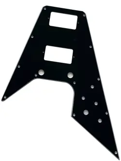 GUITAR PARTS PICKGUARD  FOR FIT GIBSON FLYING V STYLE GUITAR 3-PLY-BLACK