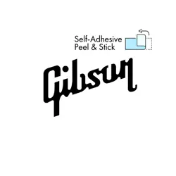 2-PACK GIBSON HEADSTOCK STICKER DECAL FOR GUITARS SOLID BLACK NEW REPRODUCTION