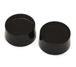 (2) BLACK PLAIN SPEED KNOBS FOR GIBSON® & GUITAR/BASS W/CTS POTS PK-3230-023