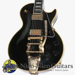 GIBSON CUSTOM SHOP 1993 LES PAUL CUSTOM BLACK BEAUTY BIGSBY MOD 