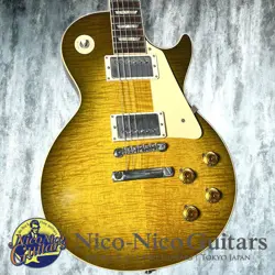 GIBSON CUSTOM SHOP 2021 HISTORIC COLLECTION 1959 LES PAUL VOS GREEN LEMON FADE