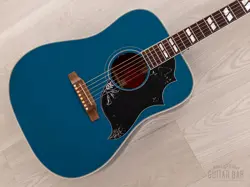 2018 GIBSON CUSTOM SHOP LIMITED EDITION HUMMINGBIRD BIG SKY BLUE W/ CASE