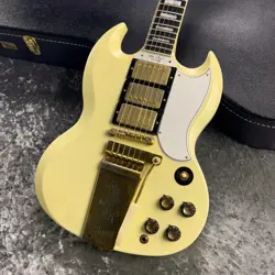 GIBSON  URGENT ARRIVAL  1963 LES PAUL SG CUSTOM REISSUE W  MAESTRO VIBROLA VOS