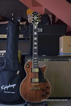EPIPHONE INSPIRED BY GIBSON LES PAUL CUSTOM KOA NATURAL 2022 ELECTRIC GUITAR
