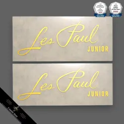 GIBSON LES PAUL JUNIOR REPAIR LOGO DECAL INSTANT LETTERING TYPE FOR GUITAR JAPAN
