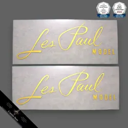 GIBSON LES PAUL MODEL REPAIR LOGO DECAL INSTANT LETTERING TYPE FOR GUITAR JAPAN