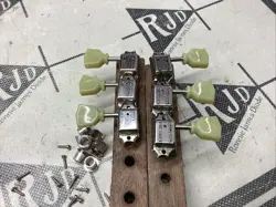 GIBSON DELUXE GOTOH TUNERS HEADS NICKEL TULIP BUTTON 3 PER SIDE