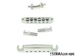 GIBSON USA 70S FLYING V MODEL TUNE O MATIC BRIDGE TAILPIECE AND STUDS CHROME.