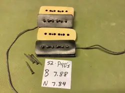 VINTAGE 1952 GIBSON P-90 LES PAUL GOLDTOP PICKUPS, COVERS & MOUNTING SCREWS