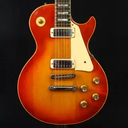 GIBSON 1975 LES PAUL DELUXE CHERRY SUNBURST USED ELECTRIC GUITAR