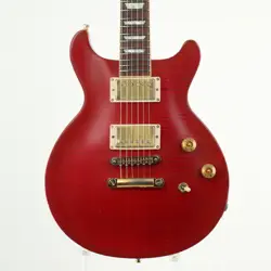 USED  GIBSON USA   LES PAUL STANDARD DOUBLE CUTAWAY PLUS TRANS RED       LIMI