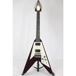 GIBSON FLYING V 1967 CHERRY MADE IN USA SOLID MAHOGANY BODY ELECTRIC GUITAR MOD
