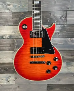 DEMO GIBSON 68' LES PAUL CUSTOM FIGURED, HAND SELECTED TOP, FIRE MIST GLOSS