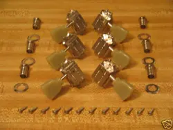 GIBSON 2018 USA NICKEL DELUXE TUNERS W/ GREEN KEYS