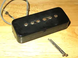 GIBSON 1985 USA BLACK P 90 CLEAR BOBBIN MIDDLE PICKUP