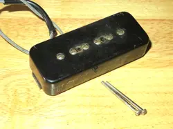 GIBSON 1985 USA BLACK P 90 CLEAR BOBBIN NECK PICKUP