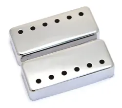 (2) CHROME COVERS FOR VINTAGE GIBSON® MINI HUMBUCKER PICKUPS PC-0308-010