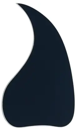 PICKGUARD FOR GIBSON J45 STYLE ACOUSTIC GUITAR SELF ADHENSIVE -2 PLY BLACK