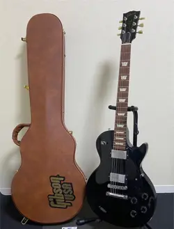 ELECTRIC GUITAR GIBSON USA LES PAUL MODEL STUDIO EB/CH BLACK WITH HARD CASE