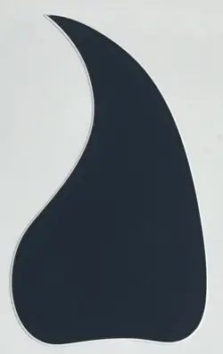 FOR GIBSON J-45 ACOUSTIC SELF ADHESIVE GUITAR PICKGUARD SHEET,BLACK ACRYLIC