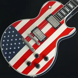 GIBSON  USED  LES PAUL CUSTOM STARS   STRIPES  SN.029828 NO.RG1002