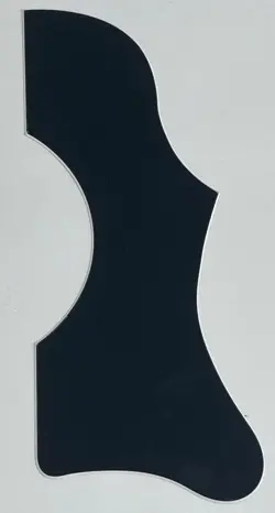FOR GIBSON J45 & J50 ACOUSTIC SELF ADHESIVE GUITAR PICKGUARD SHEET,BLACK ACRYLIC