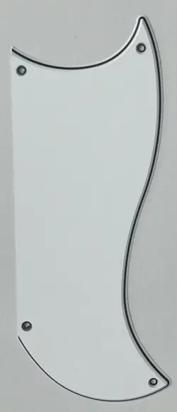 FOR 3-PLY GIBSON SG CUSTOM 3 PICKUP STYLE GUITAR PICKGUARD SCRATCH PLATE,WHITE