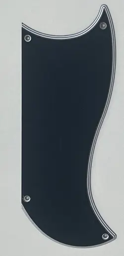 FOR 5-PLY GIBSON SG CUSTOM 3 PICKUP STYLE GUITAR PICKGUARD SCRATCH PLATE,BLACK