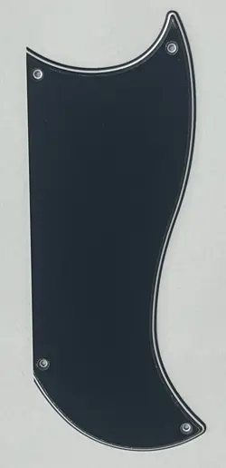 FOR 3-PLY GIBSON SG CUSTOM 3 PICKUP STYLE GUITAR PICKGUARD SCRATCH PLATE,BLACK