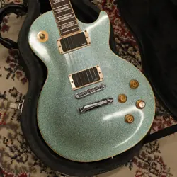 GIBSON LES PAUL STANDARD MODEL SPARKLE BLUE ELECTRIC GUITAR USED FROM JAPAN