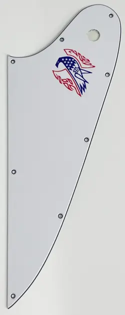 FOR FIT GIBSON FIREBIRD COLOR LOGO STYLE GUITAR PICKGUARD SCRATCH PLATE WHITE