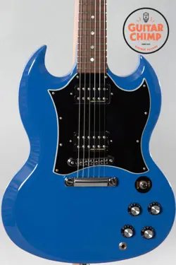 2012 GIBSON SG SPECIAL DIRTY FINGERS LIMITED EDITION RENAULT BLUE