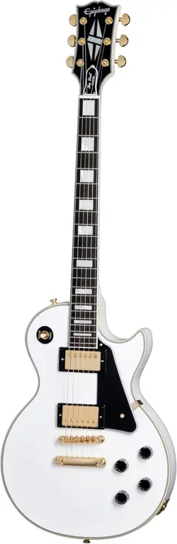 INSPIRED BY GIBSON CUSTOM LES PAUL CUSTOM, ALPINE WHITE WITH CASE