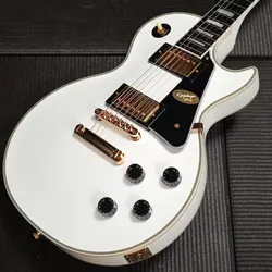 EPIPHONE INSPIRED BY GIBSON CUSTOM LES PAUL ALPINE WHITE FINEST GUITARS *EW954