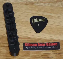 GIBSON LES PAUL BRIDGE NASHVILLE BLACK TUNE-O-MATIC GUITAR PARTS SG CUSTOM ES PW