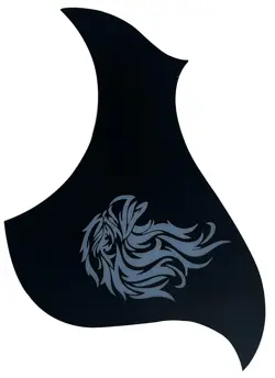 NEW FITS GIBSON L4A ACOUSTIC SELF ADHESIVE GUITAR PICKGUARD BLACK