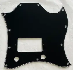 NEW GREAT-FOR GIBSON SG STANDARD SINGLE HUMBUCKER GUITAR PICKGUARD 3 PLY BLACK