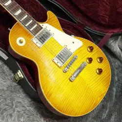 GIBSON CUSTOM SHOP HISTORIC COLLECTION 1958 LES PAUL STANDARD FIGURED MADE IN 19