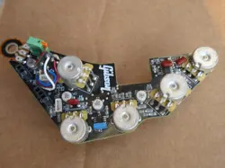 GIBSON BASS GUITAR CONTROL CIRCUIT BOARD POTS RESISTORS 