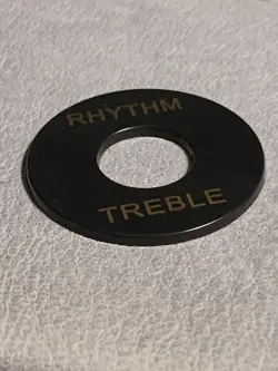 USA SELLER~BLACK SELECTOR SWITCH PLATE FOR EPIPHONE GIBSON TREBLE AND RHYTHM