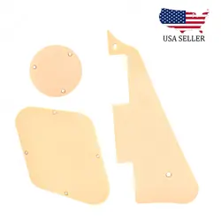 LP PICKGUARD BACK PLATE SWITCH CAVITY COVERS FOR GIBSON LES PAUL CREAM 1 PLY