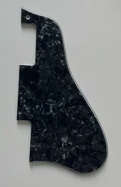 FOR GIBSON ES-335 STYLE GUITAR PICKGUARD SHORT 4 PLY BLACK PEARL