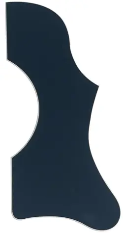 SELF ADHENSIVE PICKGUARD TO FIT GIBSON J45 & J50 ACOUSTIC GUITAR 2 PLY BLACK