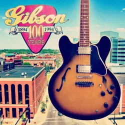 1994 GIBSON ES-335 ELECTRIC GUITAR, SERIAL 94, RARE COLLECTIBLE, LOCK