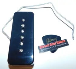 GIBSON LES PAUL PICKUP P-90 SOAPBAR BLACK BRIDGE GUITAR PARTS SG SPECIAL TREBLE
