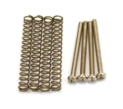 (4) NICKEL MOUNTING SCREWS/SPRINGS FOR USA/GIBSON® HUMBUCKER PICKUPS GS-0012-001
