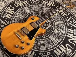 GIBSON 1977 LES PAUL CUSTOM NATURAL GOLD HARDWARE USA VINTAGE SOLID E.GUITAR MOD