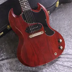 GIBSON CUSTOM SHOP MURPHY LAB 1963 SG JUNIOR CHERRY LIGHTNING BAR ULTRA *SM65