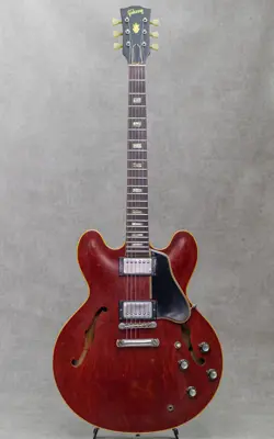 CHERRY SEMI-ACOUSTIC GUITAR